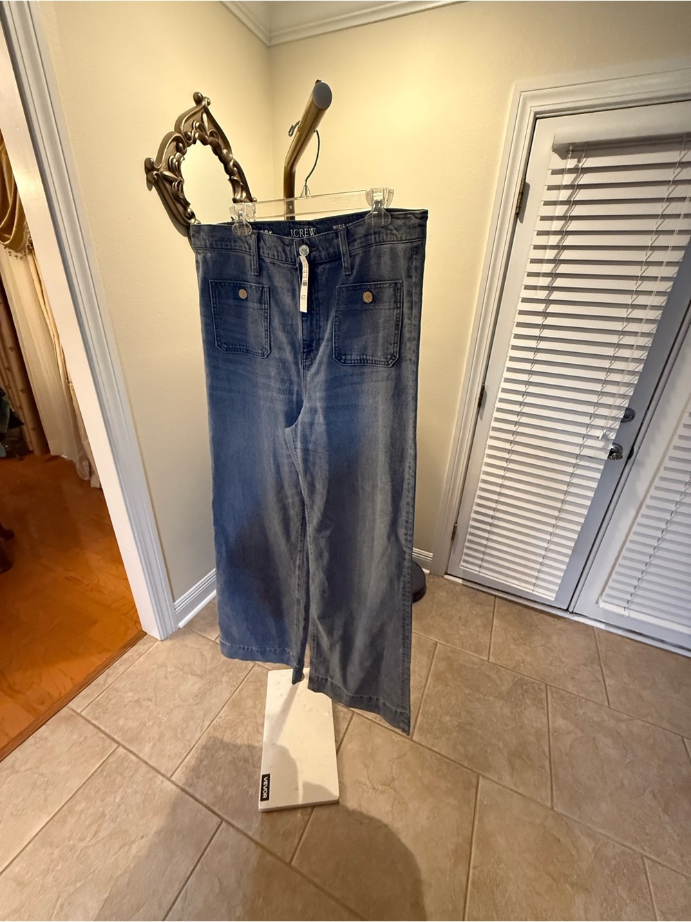 J. Crew Wide Leg Women Jeans in Faded Blue